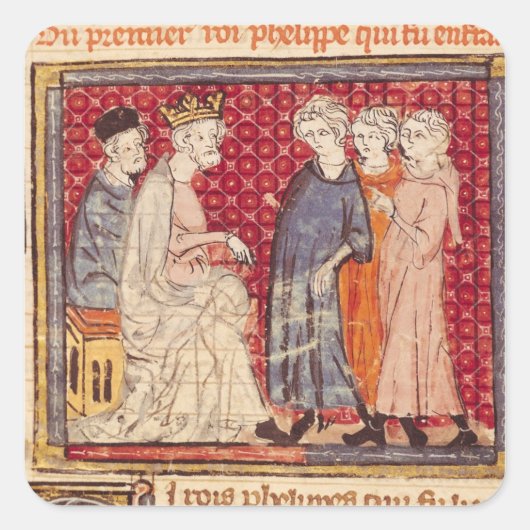 フィリップ1世、フランス王孫クロニーク スクエアシール (正面)
