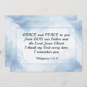 フィリップ1:2-3あなたの平安と恵み (正面/裏面)