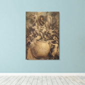 フィリップ2世のオルレアン公の寓話, 1718 キャンバスプリント (インサイチュ (ウッドフロア))