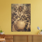 フィリップ2世のオルレアン公の寓話, 1718 キャンバスプリント (インサイチュ (リビング))