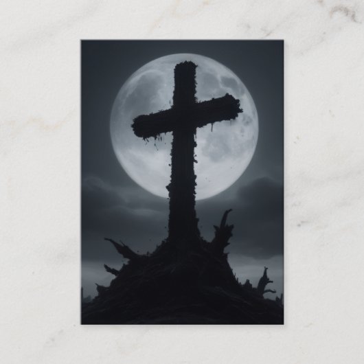 フィリップ2:8-11 KJVカード – デスリークロス 名刺 (正面)