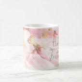 フィリップ413すべての事を行うソフトピンクフローラ コーヒーマグカップ (中央)