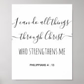 フィリップ4 : 13シンプルキリスト教引用文 ポスター (正面)