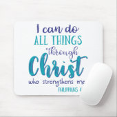 フィリップ4:13テアルプル マウスパッド (マウス)