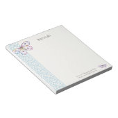 フィリップ4:13水彩蝶のメモ帳 ノートパッド (アングル)