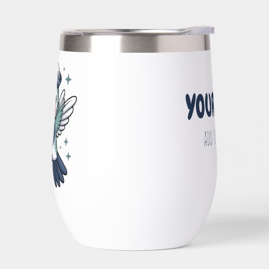 フィリップ4:13海軍セーラータンブラパーソナライズされたー (左面)