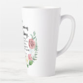 フィリップ4:6何もフローラを求めない カフェラテマグ (右)