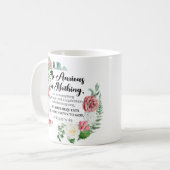 フィリップ4:6何もフローラを求めない コーヒーマグカップ (正面左)