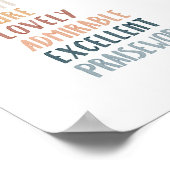 フィリップ4:8ボホカラー子供部屋ポスター ポスター (角)