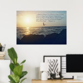 フィリップ4:8聖なる書物、 経典ポスター – バージョンD ポスター (ホームオフィス)