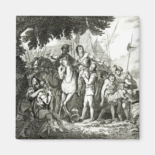 フィリップ・シドニー卿の兵士への親切, 1815 マグネット (正面)