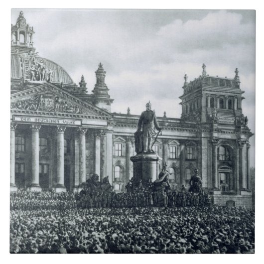 フィリップ・シャイデマン(1865-1939年)は住所fを与えます タイル (正面)