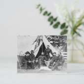 フィリップ・シャーマン少将と彼の将軍たち 1864 ポストカード (スタンド正面)