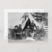 フィリップ・シャーマン少将と彼の将軍たち 1864 ポストカード (正面/裏面)