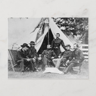 フィリップ・シャーマン少将と彼の将軍たち 1864 ポストカード