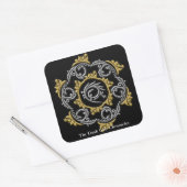 フィリップ・スクエア・ステッカーの友人 スクエアシール (封筒)