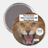 フィリップ·フ·ジアマチェロDDS歯科衛生士 マグネット (正面/裏面)