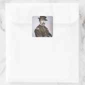 フィリップ・H・シェリダン将軍（1831年～88年）（写真付き） スクエアシール (バッグ)