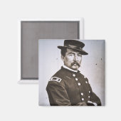 フィリップ・H・シェリダン将軍(1831年~88年)(写真付き) マグネット (正面/裏面)