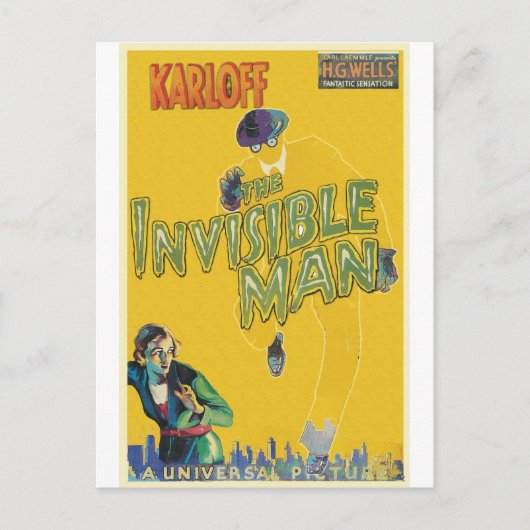 フィリップ・Jの目に見えない男ライリー ポストカード (正面)