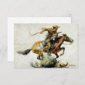 フィリップ・R・グッドウィン『ウィンチェスター・ホース&ライダー』 サンキューカード (正面/裏面)