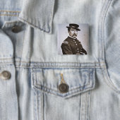 フィリップH. Sheridan (1831-88年)大将(b/wの写真) 缶バッジ (インサイチュ)