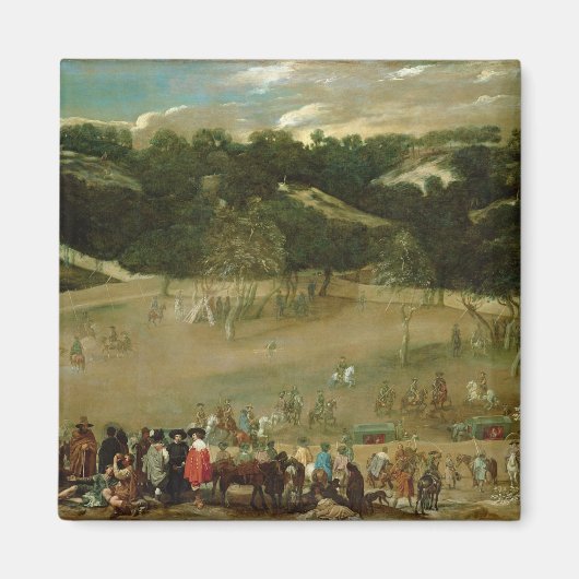 フィリップIV狩りワイルドボア, c.1632-7 マグネット (正面)