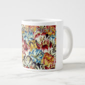 フィリップJacobsの生地の大きい"チューリップマニア"のマグ ジャンボコーヒーマグカップ (正面右)