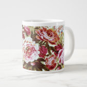 フィリップJacobsの生地の大きい"花柄によって破烈させる"マグ ジャンボコーヒーマグカップ (正面右)
