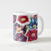 フィリップJacobsの生地の大きいMoonflowerのマグ ジャンボコーヒーマグカップ (正面右)