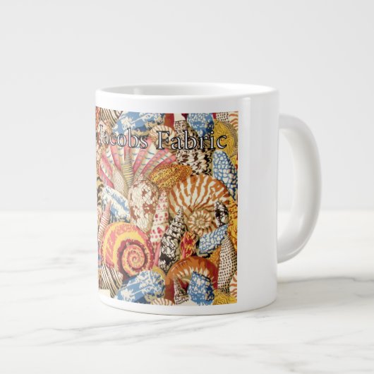 フィリップJacobsの生地の"貝のモンタージュ"のマグ ジャンボコーヒーマグカップ (正面右)