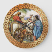 フィリッポと戦車時計の男 ラージ壁時計 (正面)