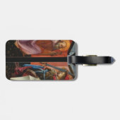 フィリッポのLippi聖者アンソニーおよび大天使ミハエル ラゲッジタグ (裏面横)