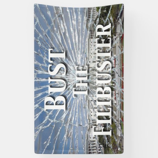 フィリバスターを殴る 横断幕 (縦)