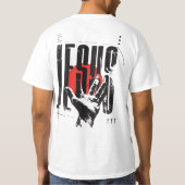 フィリピの人への手紙 2:9 すべての名にまさる名 レトログランジ Tシャツ (裏面)