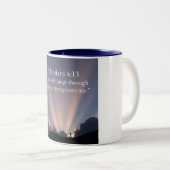 フィリピの人への手紙 4:13 クリスチャン コーヒー マグ (正面右)