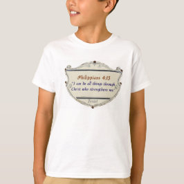 フィリピの人への手紙 4:13 シールド キッズTシャツ Tシャツ