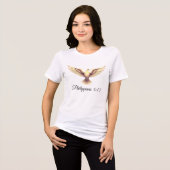 フィリピの人への手紙 4:13 – 全能の鳩 by All43 トライブレンドＴシャツ (正面全面)