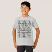 フィリピの人への手紙 4:13 聖書の言葉 キッズTシャツ Tシャツ (正面フル)