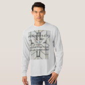 フィリピの人への手紙 4:13 聖書の詩 メンズ長袖Tシャツ Tシャツ (正面フル)