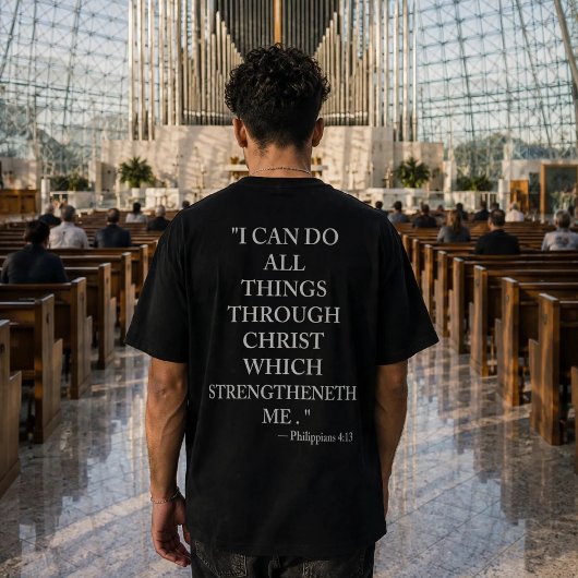 フィリピの人への手紙 4:13 聖書の詩 Tシャツ