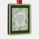 フィリピアン4時6分、聖書の一節 メタルオーナメント (右)