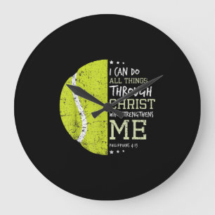 フィリピアン4 13 I Can All Thristian Ten ラージ壁時計