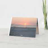 フィリピアン4:6祈アバウトオービル海サンセット カード (裏面)