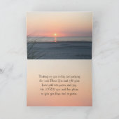 フィリピアン4:6祈アバウトオービル海サンセット カード (内部)