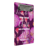 フィリピア人4:13聖書詩フローラ·キリスト教計画 ミニクリップボード (アングル)