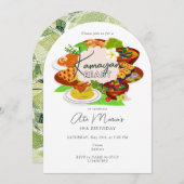 フィリピノカマヤンピエスタカラワン誕生日ディナー 招待状 (正面/裏面)