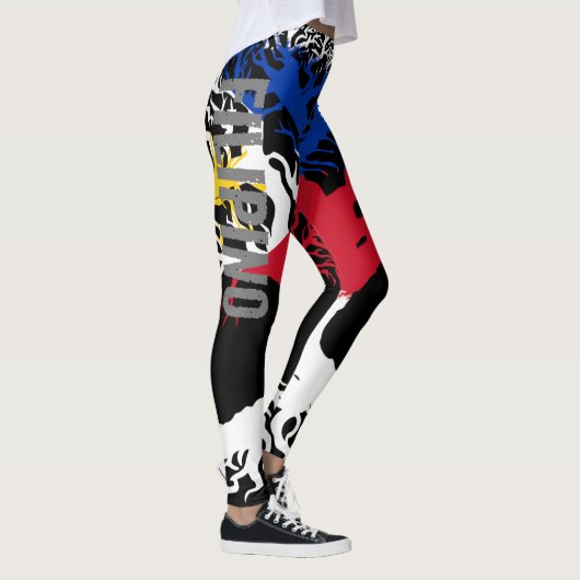 フィリピノルーツグレイレタリング レギンス (右)