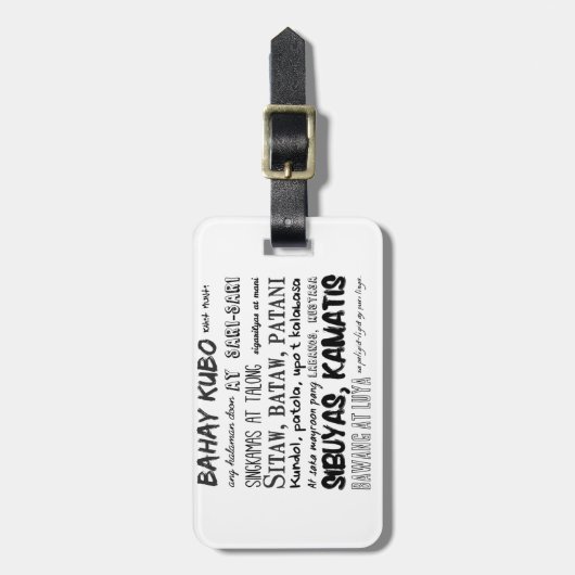 フィリピノ子供部屋リームシリーズ ラゲッジタグ (正面縦)