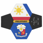 フィリピパーソナライズされたン,国旗,サッカーの写真 サッカーボール (フラット)